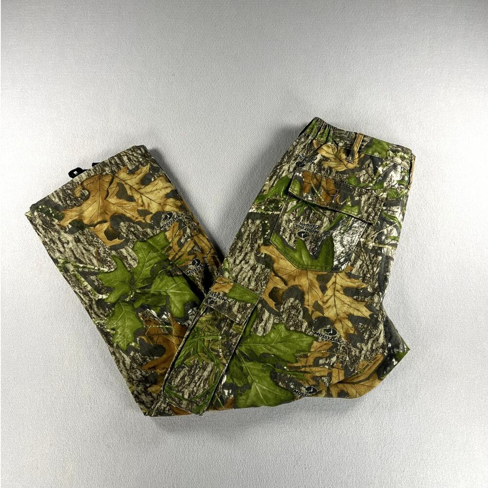 Mossy Oak Pants Mens Large 36x32 Camo Cargo Baggy Wide Leg Skater Grunge Hunting